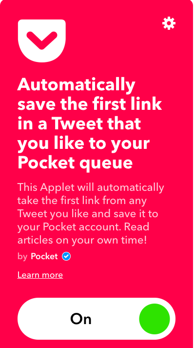 ifttt twitter pocket